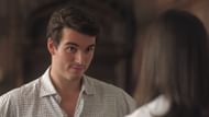 Jamie playfully challenges Anna during their first poetry class in My Oxford Year, unaware that their intellectual duel will soon turn emotional. (Image via Netflix)